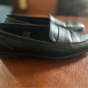 Women’s Black Leather Loafers